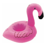 2 Mini Bóia Flamingo Pra Copos Drinks Piscina Barato
