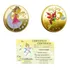2 Moeda Fada Dente De Leite Tooth Fairy Ouro + 2 Certificado
