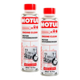 2 Motul Engine Clean 300ml Spray Aditivo Limpeza De Motor