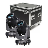 2 Moving Beam Head 9r 270w Light Philip Lcd Par Led Case 110v 220v