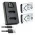 2 Np-bx1 + Carregador Duplo Para Sony Hdr-as200 As50 As10