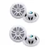 2 Pares De Alto Falante Marinizado Boss Mr6w 6 5 180w Lancha