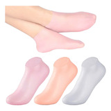 2 Pares Meia De Silicone Para Pés Hidratação Profunda Novo