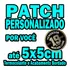 2 Patches Termocolante Personalizados 5x5cm