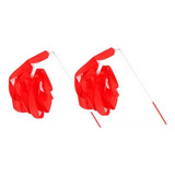 2 Pcs Fita De Ginastica Rítmica Vermelho C  Estilete
