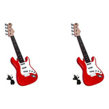 2 Peças De Brinquedo De Guitarra De 17 Polegadas Para Crianç