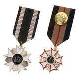 2 Peças De Broche Com Medalha Uniforme British Badge