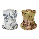 2 Peças Silky Sports Balaclava Lenço De Cabeça Macio Ski