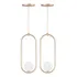 2 Pendentes Lustre Jabuticaba Industrial Oval G9 Full Estrutura Dourado Bivolt