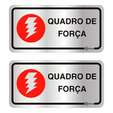 2 Placas Sinalizadora Aluminio