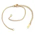 2 Pulseira Colar Extensor Cadeia Ouro 2mm Ouro 2mm 18cm  