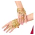 2 Pulseiras Douradas Para Dança Do Ventre Adorno Lindo Moeda