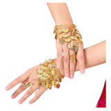2 Pulseiras Douradas Para