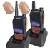 2 Rádios Ht Walk Talk Dual Band Fm Baofeng Uv-6r 7w Bandas De Freqüência Vhf/uhf Cor Preto