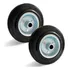 2 Rodas Borracha Maciça 5   125mm Rolamento Rolete Beltools