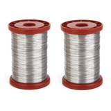 2 Rolos Arame Inox Para Apicultura - Cada Carretel C/ 0,500g