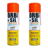 2 Silicones Spray Orbi Sil 300 Ml Silicone Protetivo Carro
