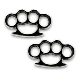 2 Soco Inglês Metal Forjado Polido 10mm Resistente Preto Soco Inglês 10mm