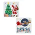 2 Stencil Pintura Papai Noel Trenó Natal Enfeites 20cm Cada