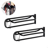 2 Suporte Porta Sela Arreio Traia Manta Reforçado Aço Cor Preto