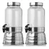 2 Suqueira 3 Litros Polida Base Aluminio E Pote Vidro