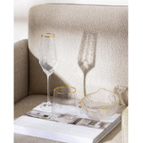 2 Tacas Cristal Champagne