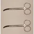 2 Tesoura Inox 11cm Curva P Retirar Pontos Frete Gratis