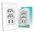 2 Tomadas Usb De Parede Universal Bivolt 2.1a 5v Celulares