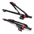2 Transportadores Bicicleta Teto Velox Aço Eqmax Transbike Cor Preto