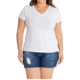 2 Tshirt Basica Plus Size Feminina Algodão Alta Qualidade
