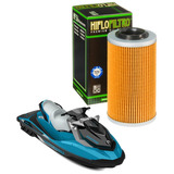 2 Uni Filtro Óleo Jet Ski Sea Doo Gts/gti 130hp 155hp Hf556