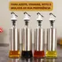 2 Uni Porta Azeite Vinagre De Vidro Com Inox Galheteiro