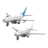 2 Unidades/conjunto Kids Glider Airliner Aircrafts Toy Alloy