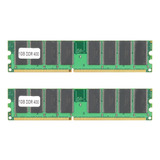 2 Unidades De 1 Gb Ddr Memória Desktop Ram Pc 3200 400 Mhz 1