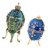 2 Unidades De Esmalte Fabergé Ovo De Páscoa Para Joias