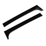 2 Unidades De Spoiler Lateral Preto Da Janela Traseira Para Design Aerodinâmico 2017 2020