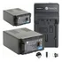 2 Vw-vbg6 + Carregador Para Panasonic Ag-hmc70 Hmc80 Hmc150