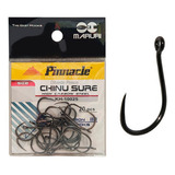 20 Anzóis Pinnacle Chinu Sure S/ Fisga Aço Preto Nº 9 Maruri