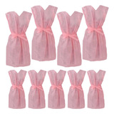 20 Avental Descartavel Rosa Tnt Sem Manga 40gr Paciente