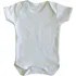 20 Body Para Bebê Para Sublimação Ribana 100% Poliester Branco Kit Body Bebe Infantil Liso Estampar Manga Curta 