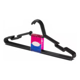 20 Cabides Plastico Preto