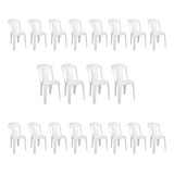20 Cadeiras Plastica Bistro
