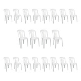 20 Cadeiras Plastica Bistro