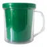 20 Canecas Acrílica Rosqueável P/ Foto Verde 