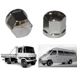 20 Capa Porca Cromada 19mm Sprinter Caminhão Mb608 Kia Volks