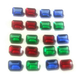 20 Cristal Esmeraldas Rubi