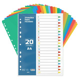 20 Folhas Divisoria Fichario