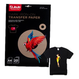 20 Folhas Papel Transfer Dark Bright P/tecido Escuro A4 Jojo