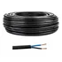 20 Metros Fio Cabo Pp 2x4mm Flexível Extensão 2 Vias Mc Cor Da Cobertura Preto