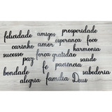 20 Palavras Mdf Preto